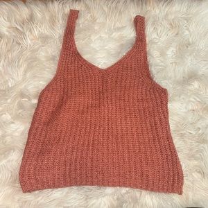 Moon & Madison Cropped Knitted Tank Top (Worn Once, Like NEW)